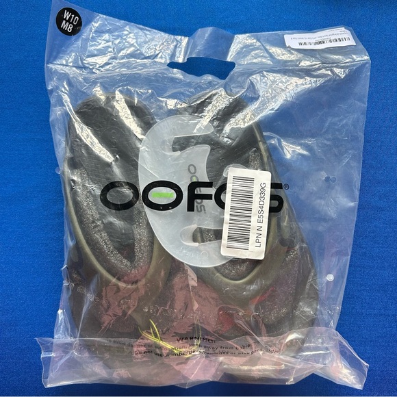 Oofos Tactical Green Sandals - M8/W10 main image 6